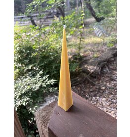 Pyramid Beeswax Candle 5.5 in. Locally made