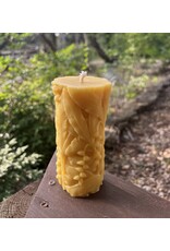 Lily of the Valley Beeswax Candle 5.5 in. Local