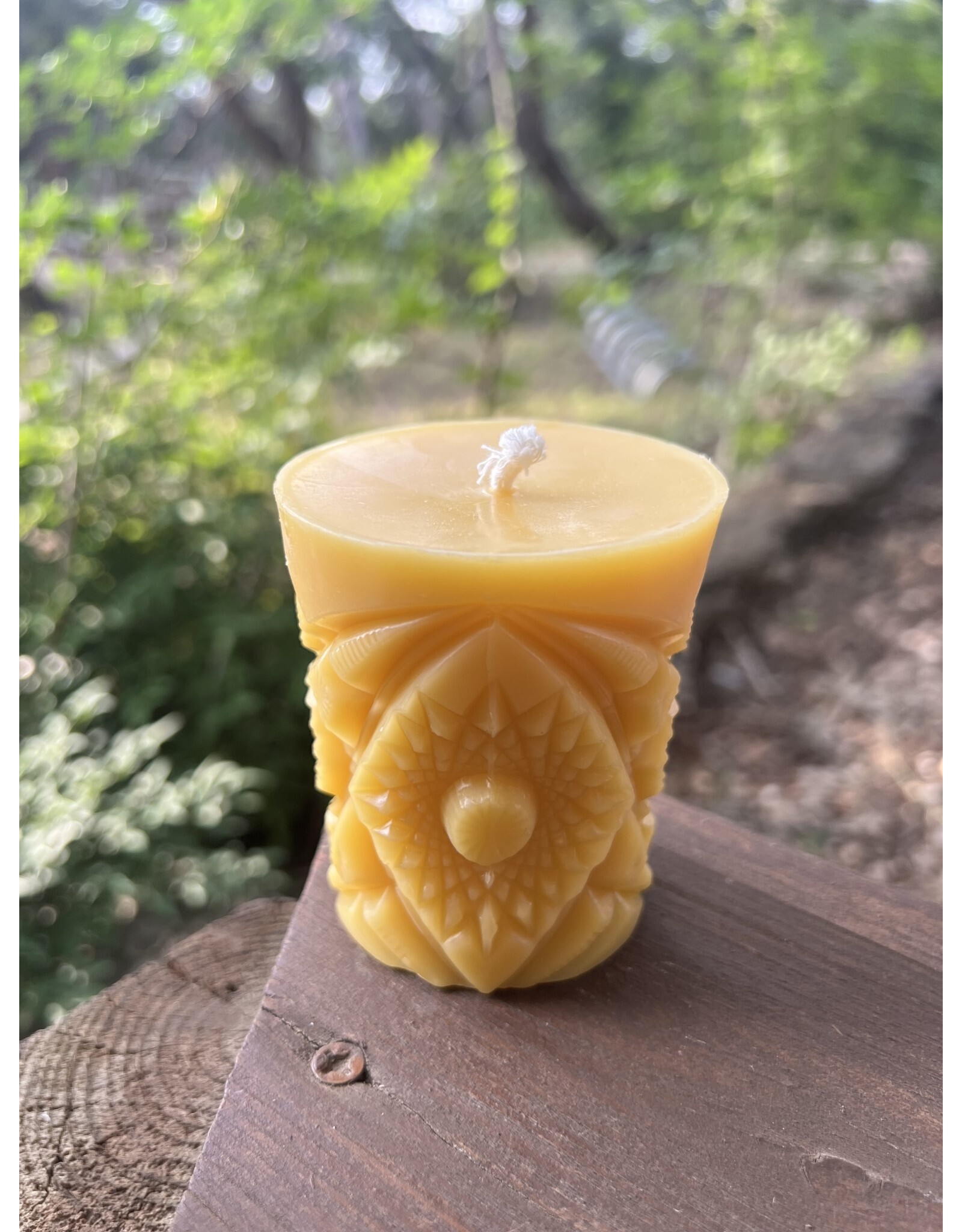 Kaleidoscope Beeswax Pillar 2.75 in. Local