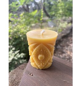 Kaleidoscope Beeswax Pillar 2.75 in. Local