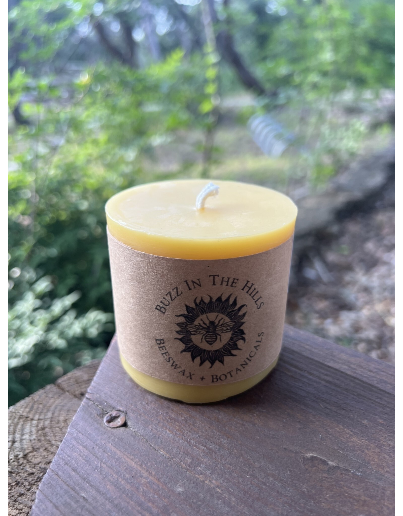 Beeswax Pillar Candle 2.75x3 Local