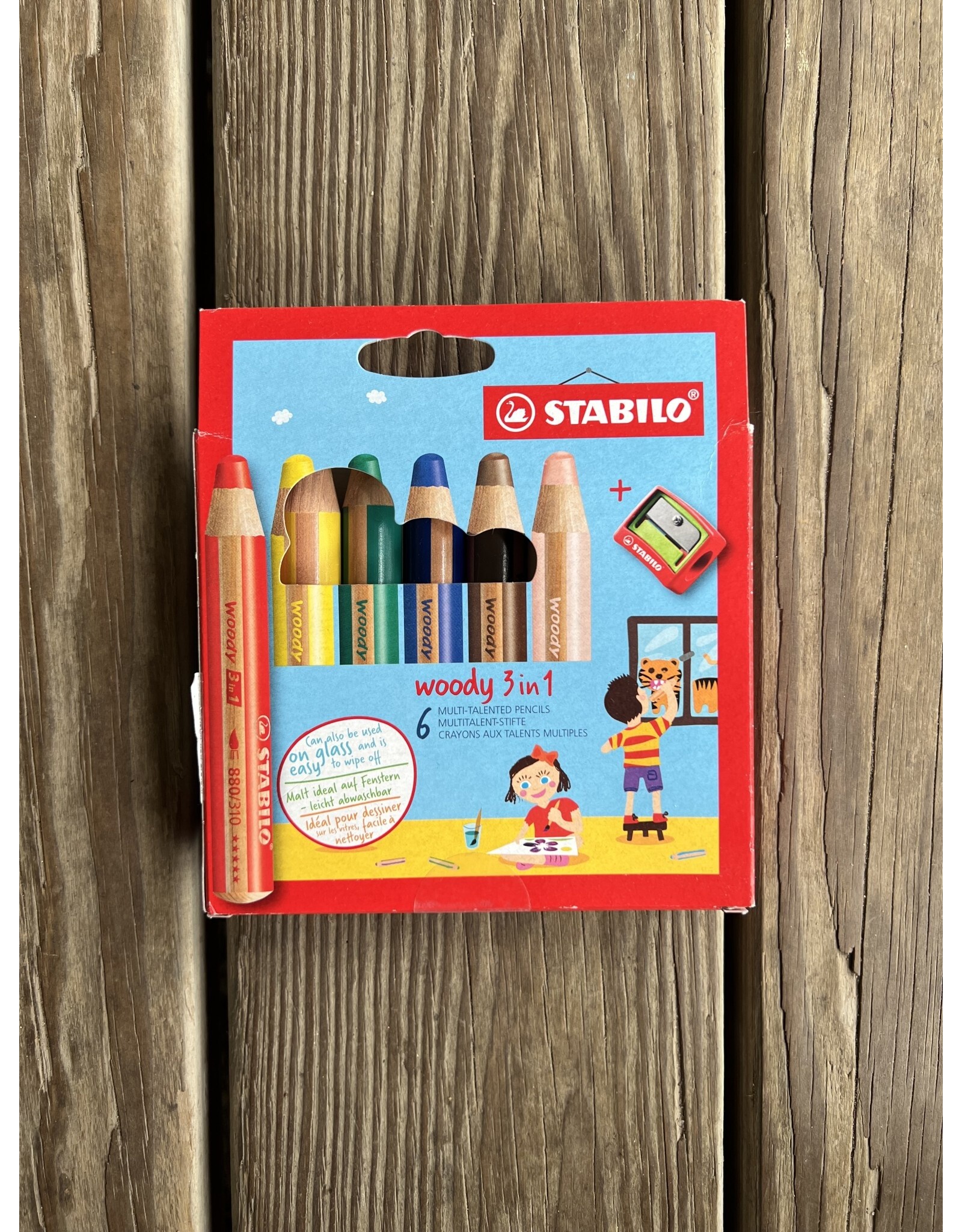 Woody Window Pencils - set of 6