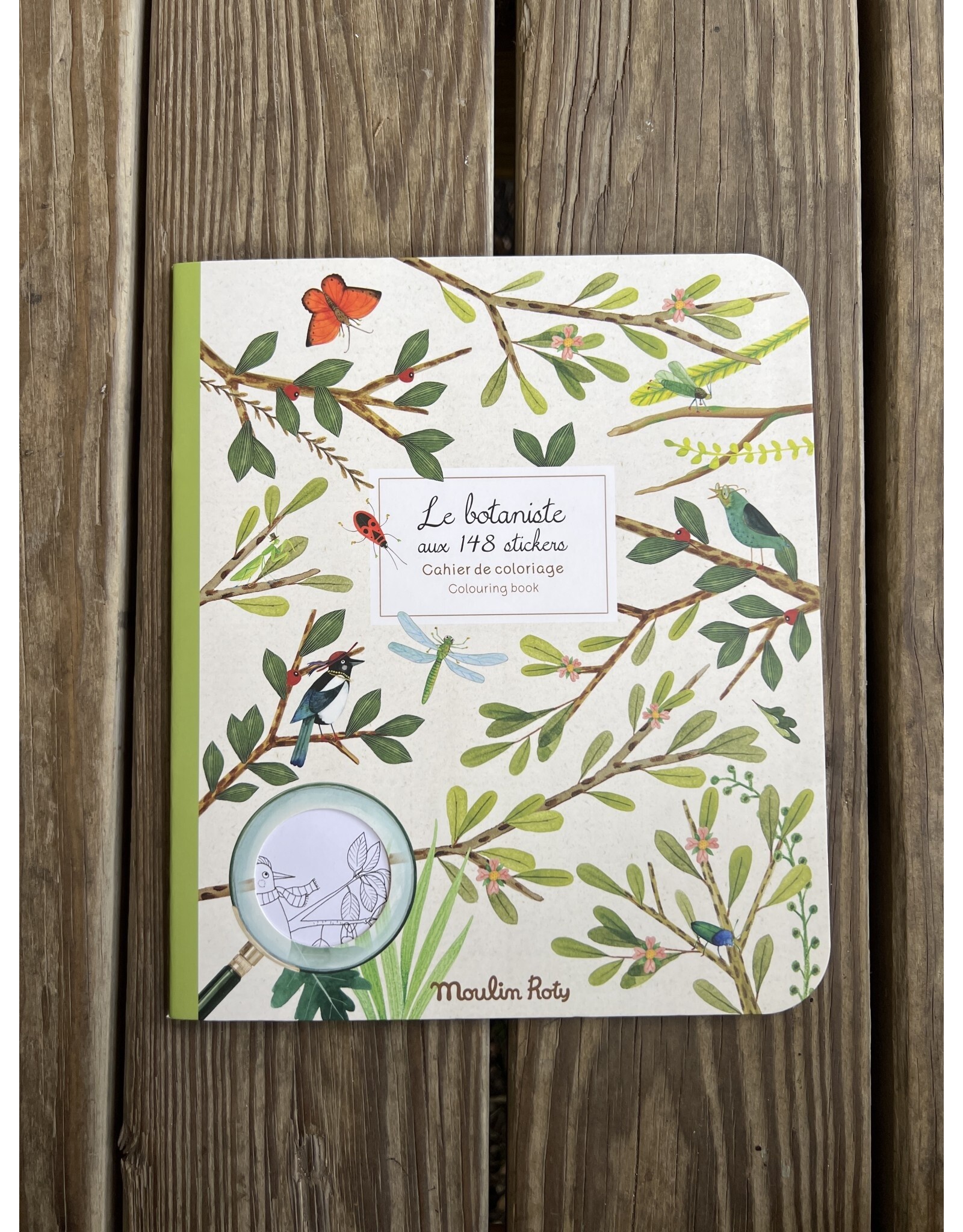 Botanist Theme Coloring and Sticker Book - Moulin Roty