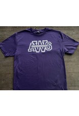 AWS Adult Unisex Cotton Purple Short Sleeve T-Shirt