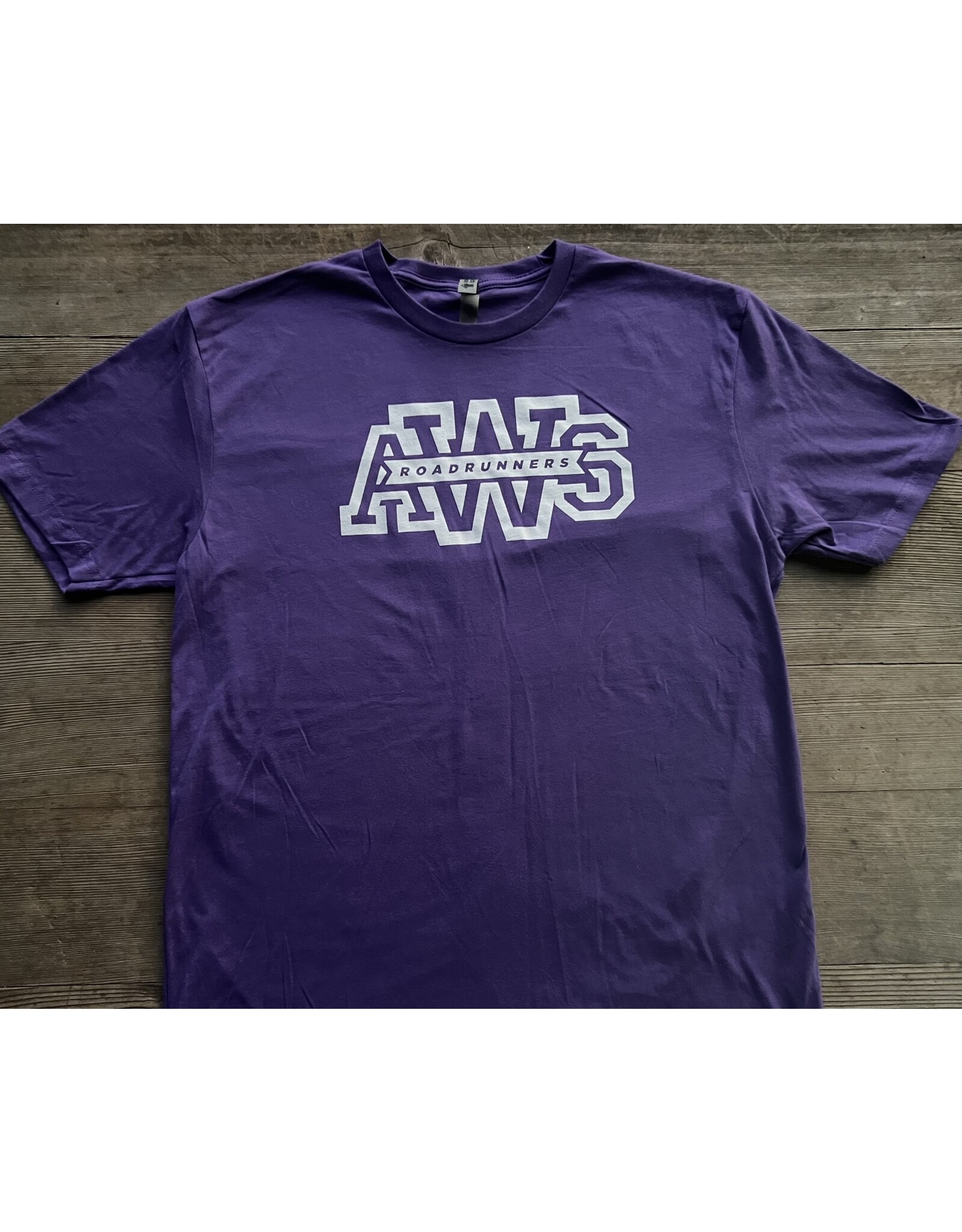 AWS Adult Unisex Cotton Purple Short Sleeve T-Shirt