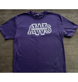 AWS Adult Unisex Cotton Purple Short Sleeve T-Shirt