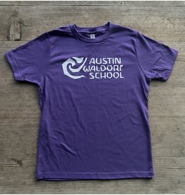 Austin Waldorf Youth Purple Cotton Short Sleeve Shirt