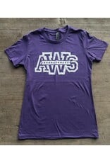 AWS Adult Women’s Purple Cotton Short Sleeve T-Shirt