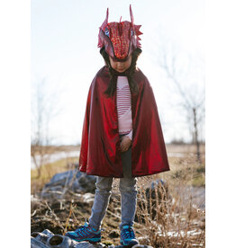 Ruby Metallic Dragon Cape. 5-6