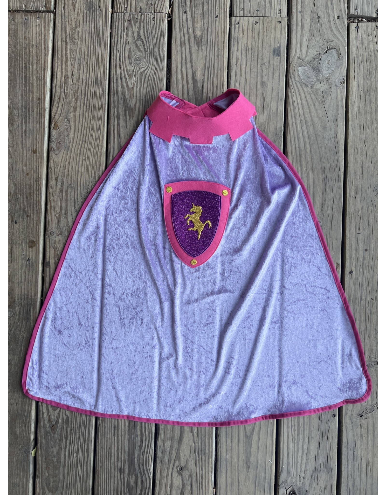 Kamelot Gold Violet Unicorn Cape  - 5-8 Years Old