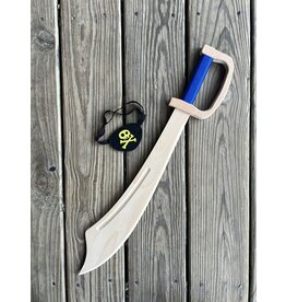 Wooden Pirate Sword with Soft Grip and Eye Patch. Local pickup only