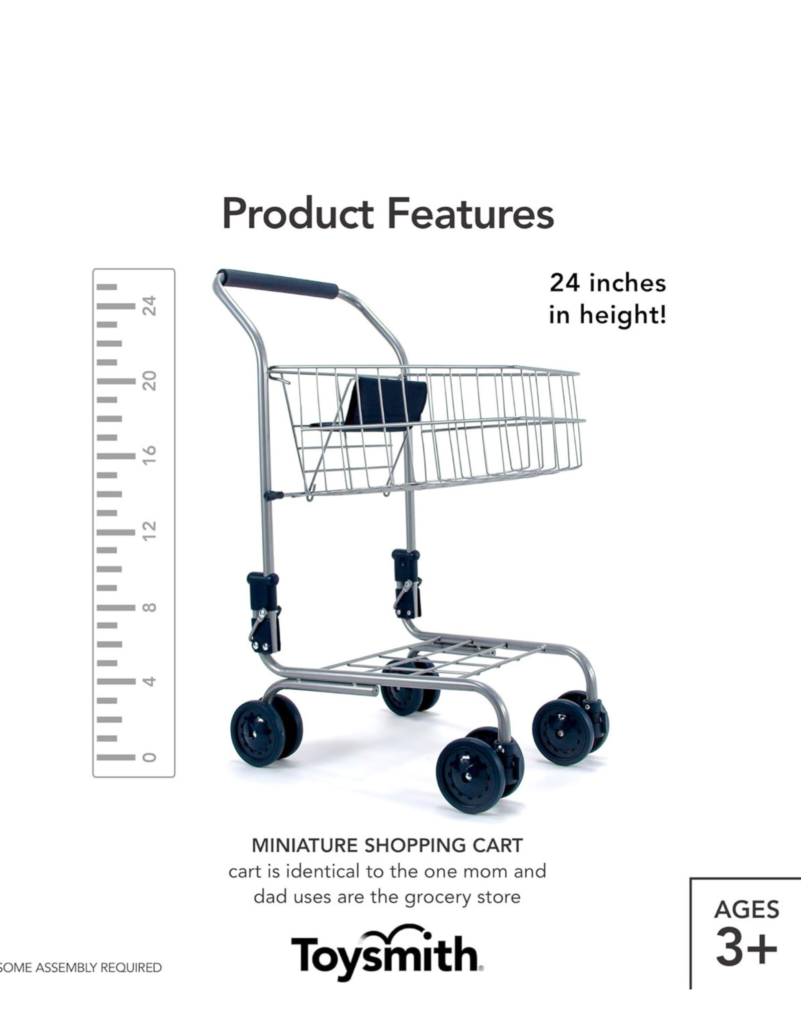 Shopping Cart. 24in high. Assembly required. Local Pick Up Only.
