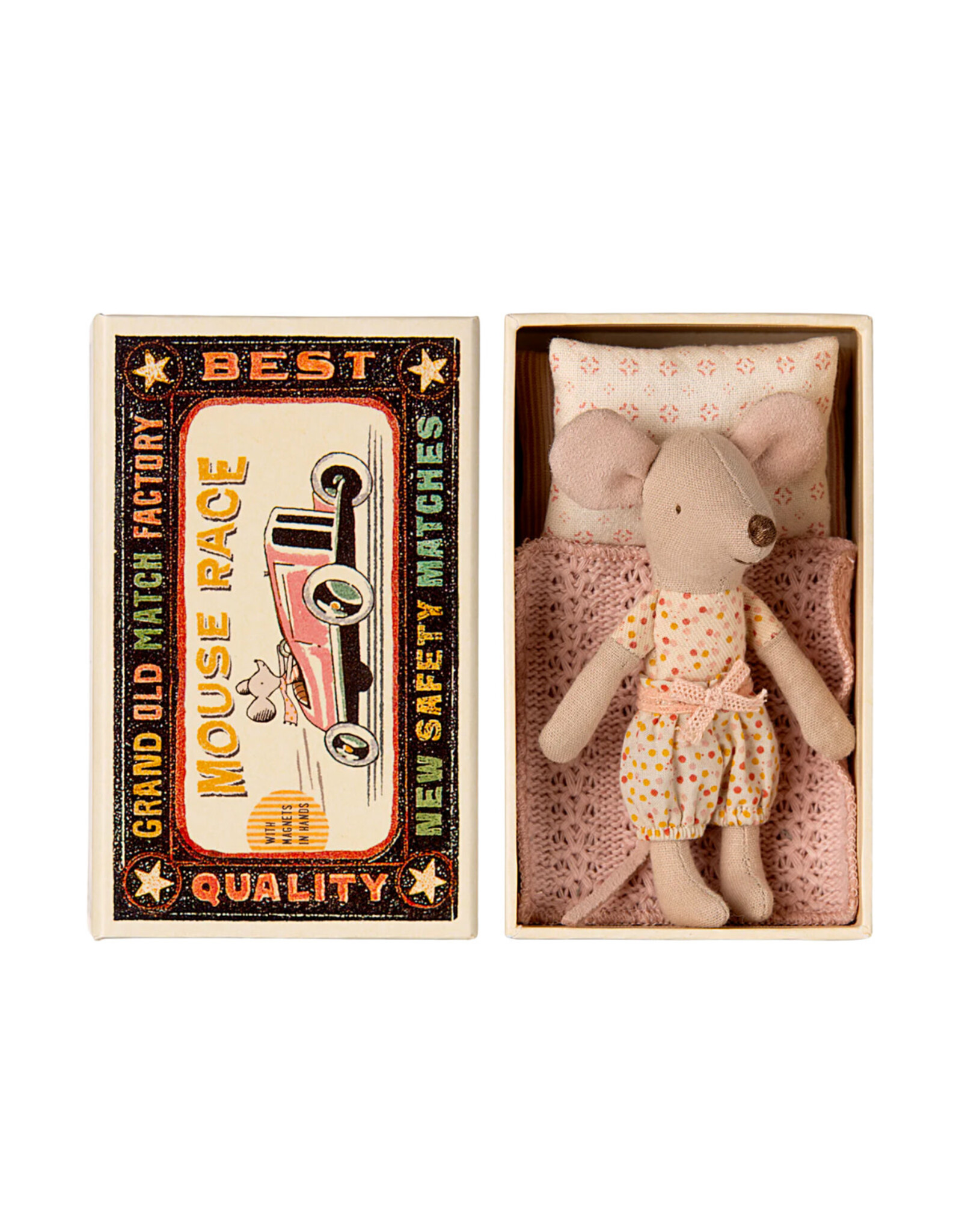 Little Sister Mouse in Matchbox. Maileg 2024