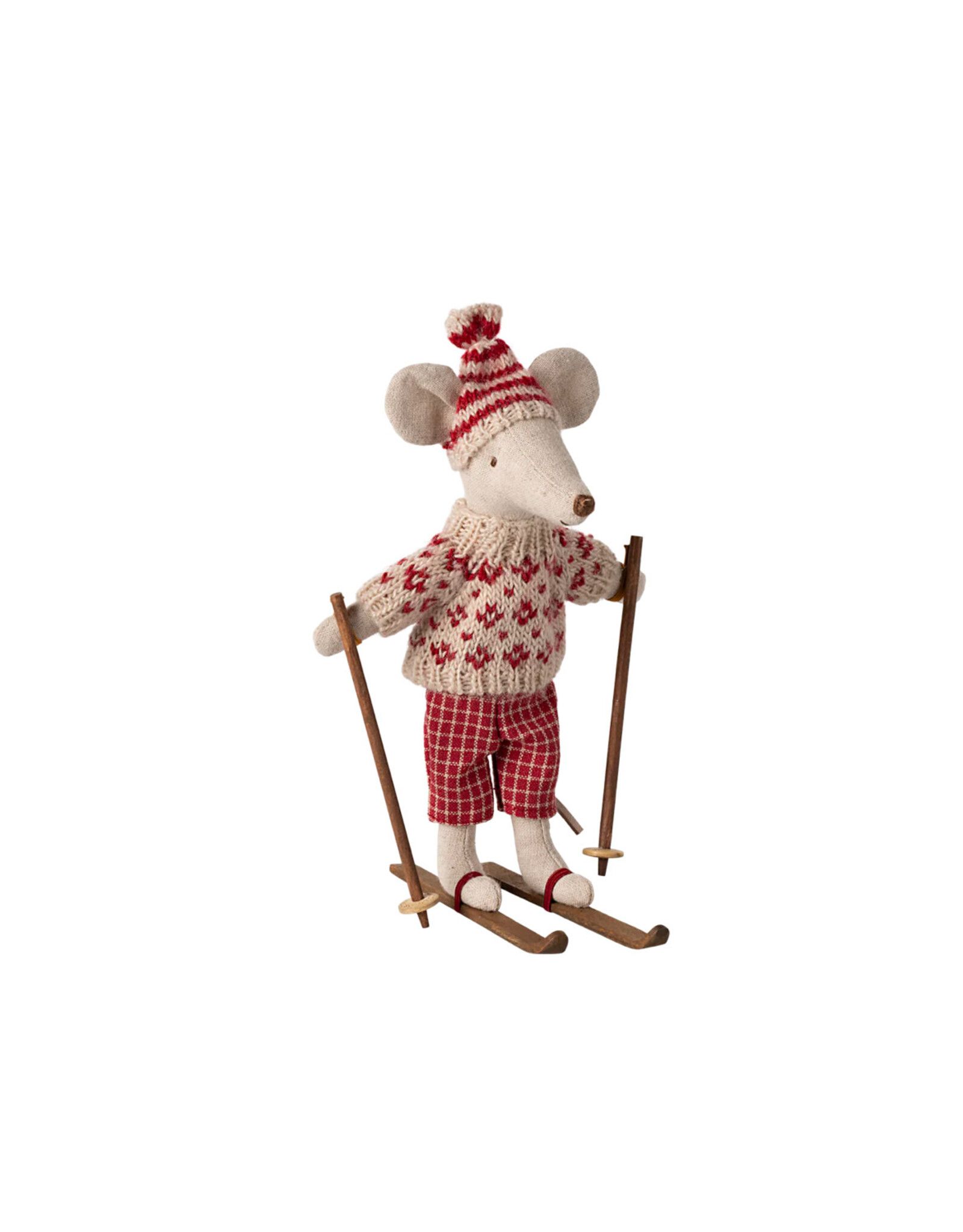 Winter Mouse with Ski Set, Mum. Maileg