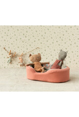 Cosy Basket, Medium - Coral. Maileg