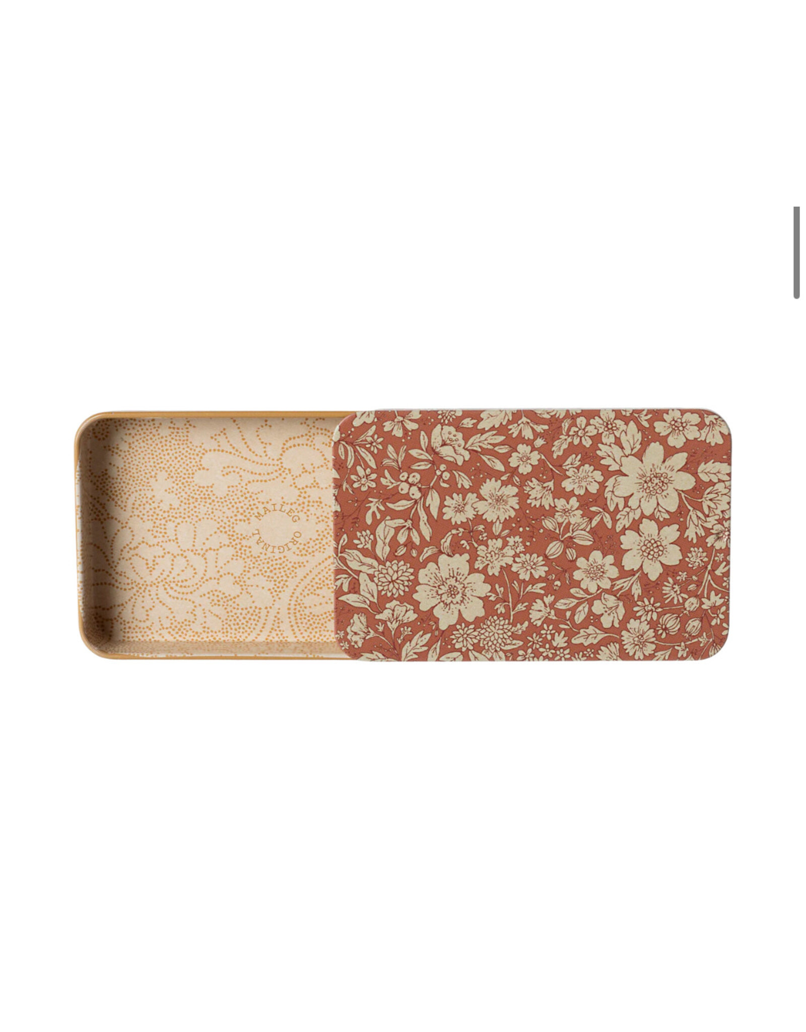 Metal Box with Sliding Lid. Blossom Heather. Maileg