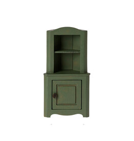Mouse Corner Cabinet - Dark Green. Maileg