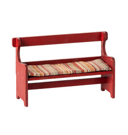 Mouse Bench, Red. Maileg