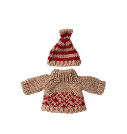 Knitted Sweater and Hat - Mum Mouse. Maileg