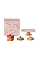 Cakes and Cake Stand, Mini. Maileg