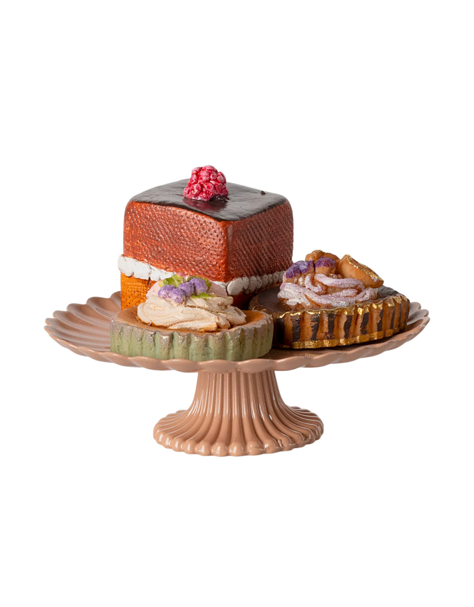 Cakes and Cake Stand, Mini. Maileg
