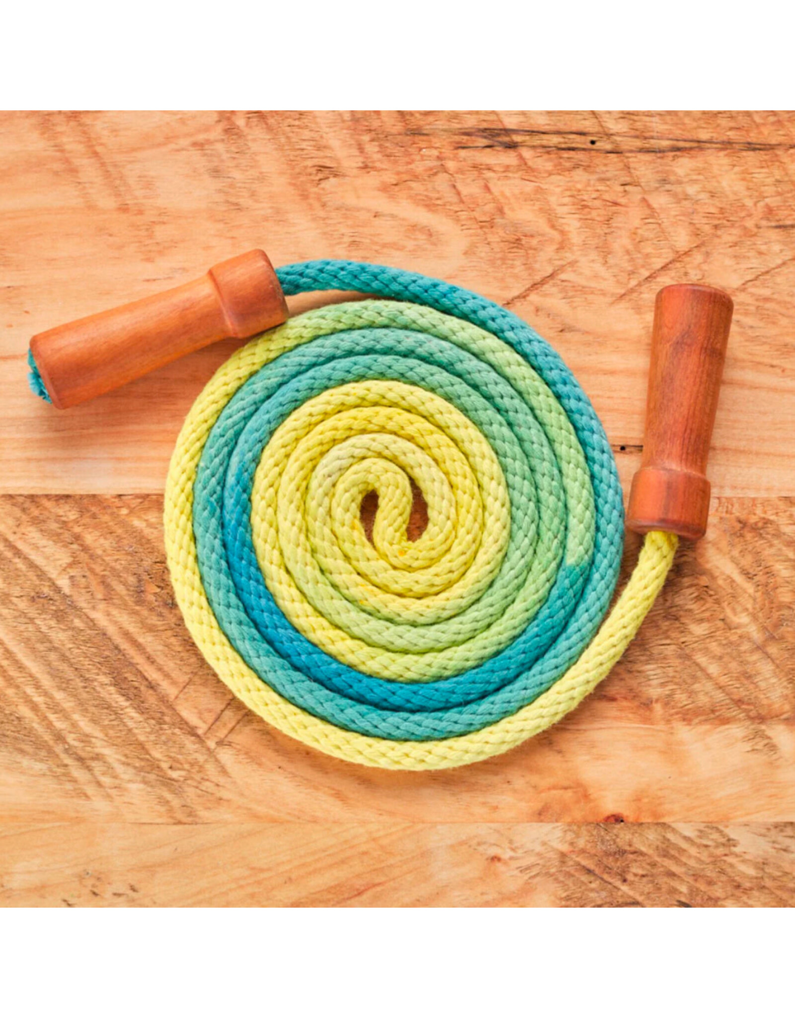 Jump Rope - Dyed Rope Wood Handles.
