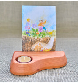 Tealight Candle and Postcard Holder - U.S. Made