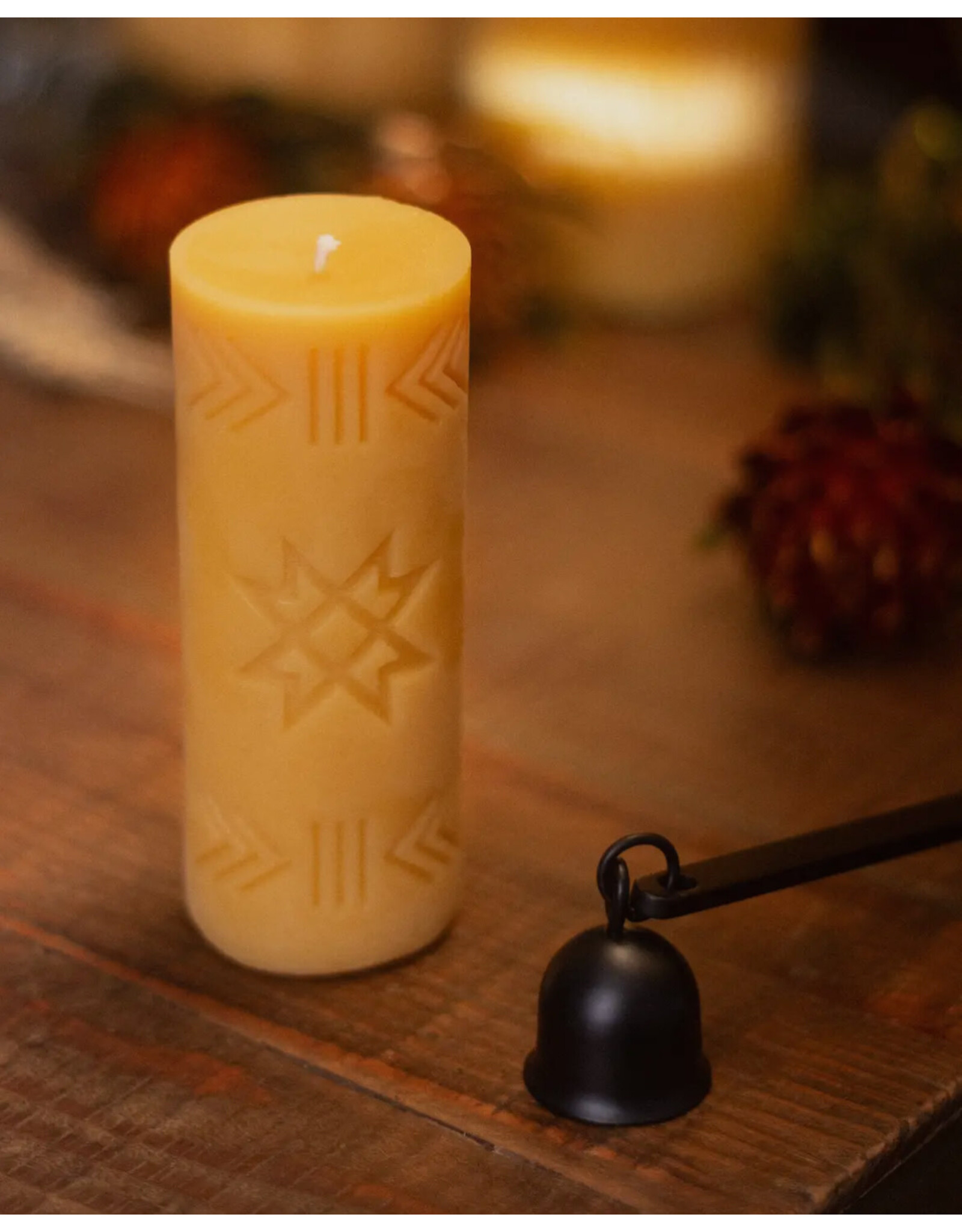 Folk Beeswax Pillar