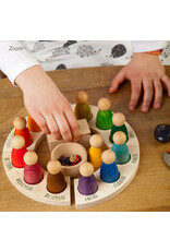 Sale! Perpetual Calendar with Peg Figures, Spanish. Grapat. Reg price: $68