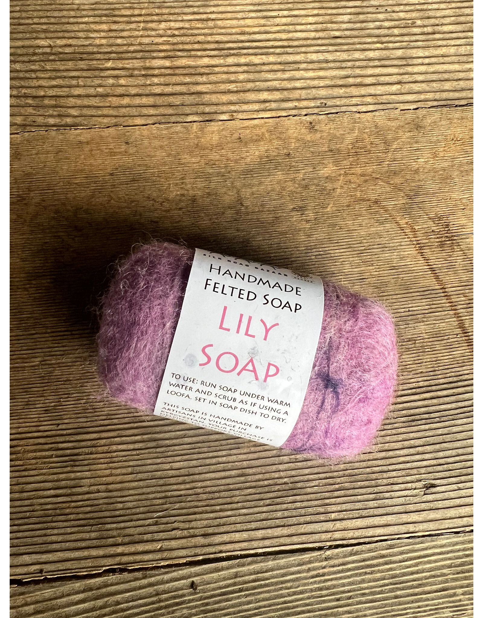 Felted Lily Soap