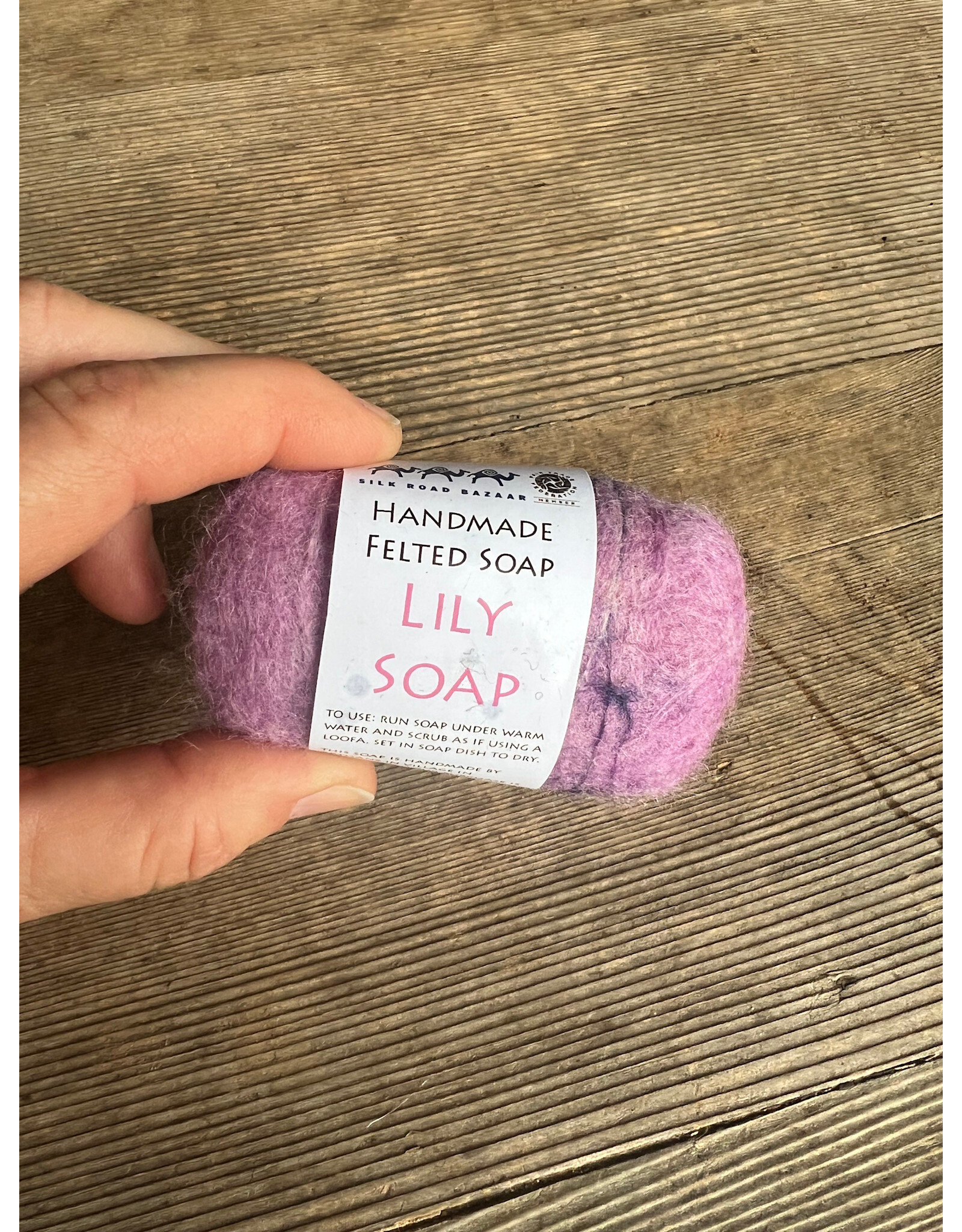 Felted Lily Soap