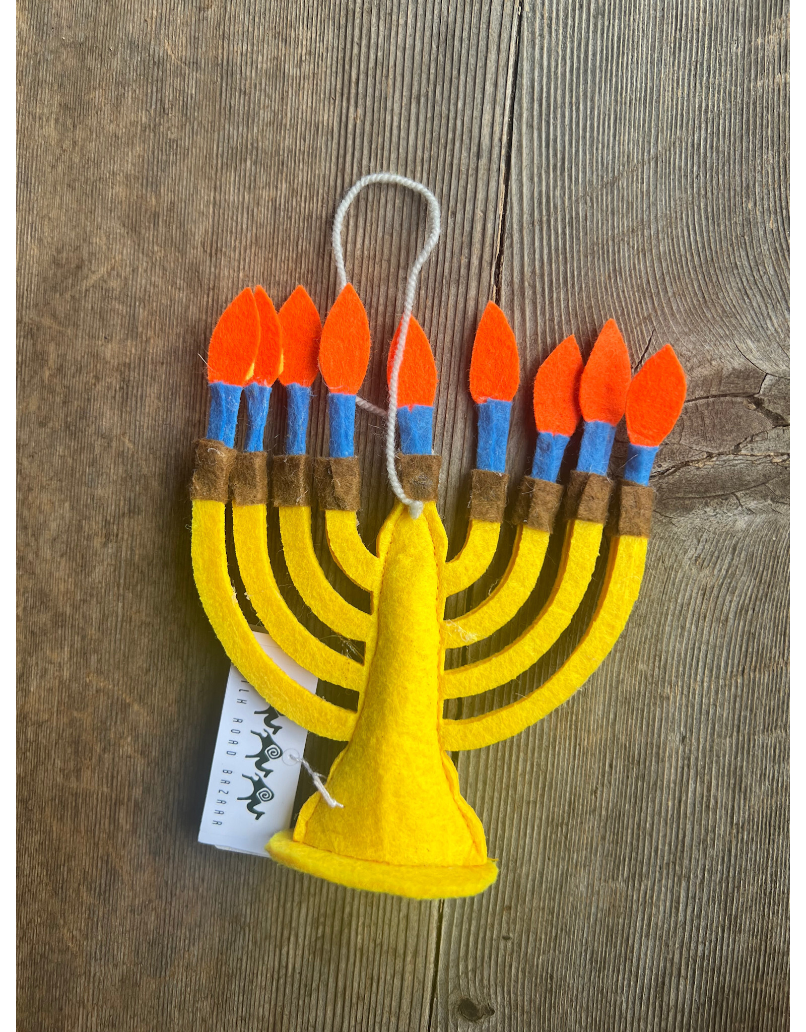 Felt Menorah Ornament