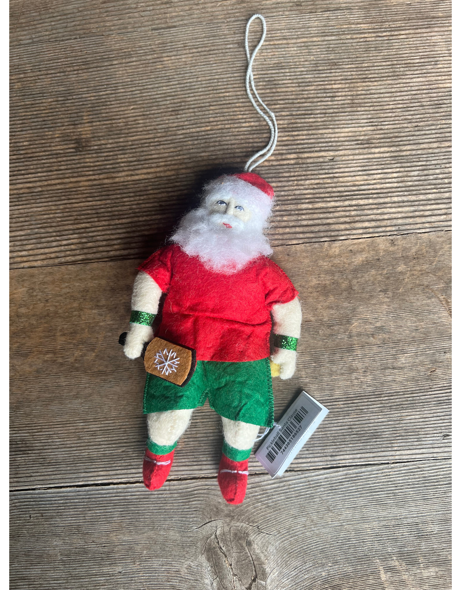 Pickleball Santa Ornament