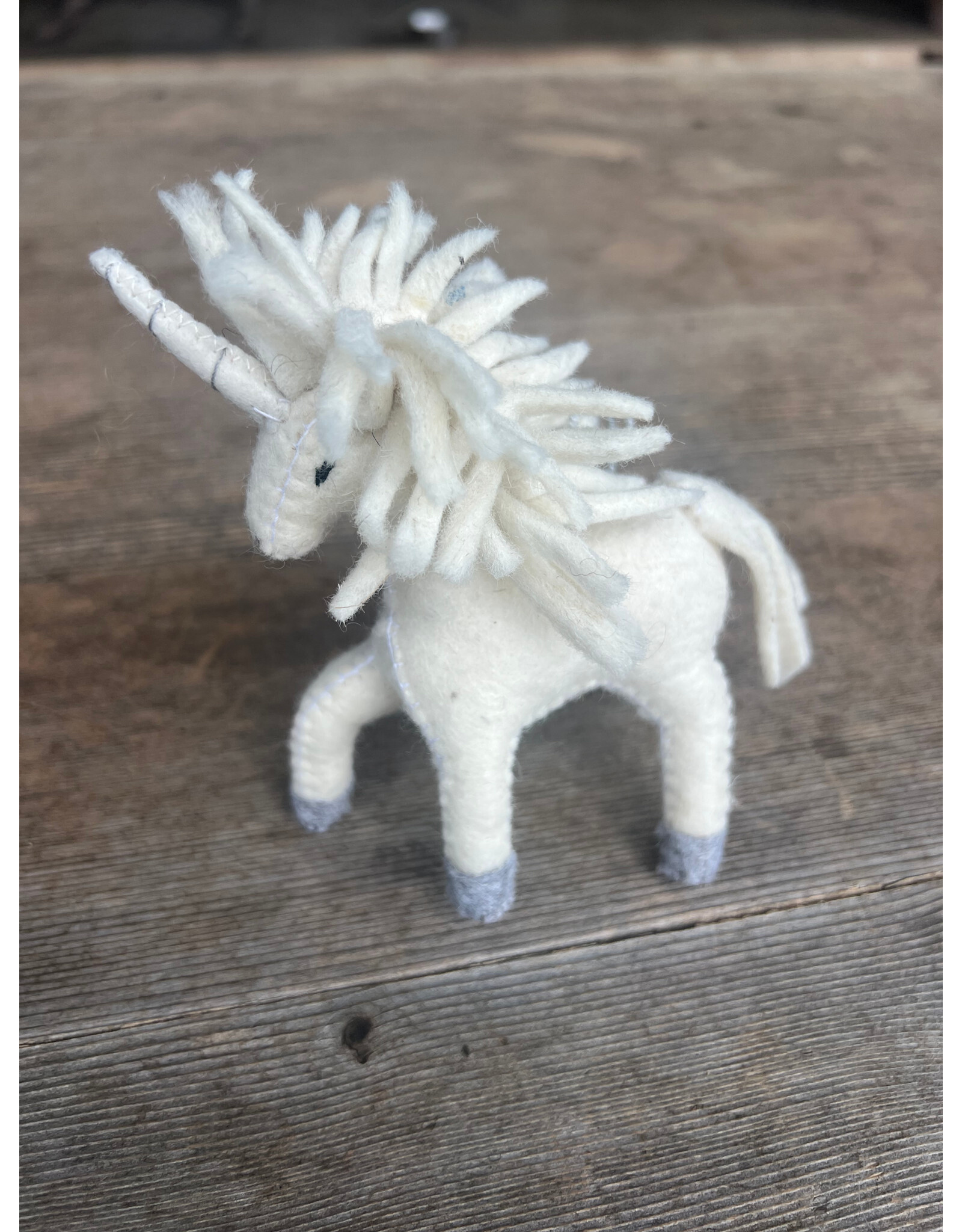 White Felt Unicorn - Silk Road