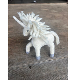 White Felt Unicorn - Silk Road