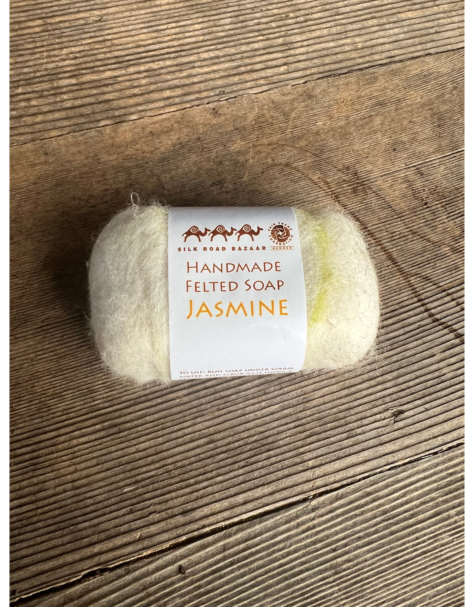 Felted Jasmine Soap