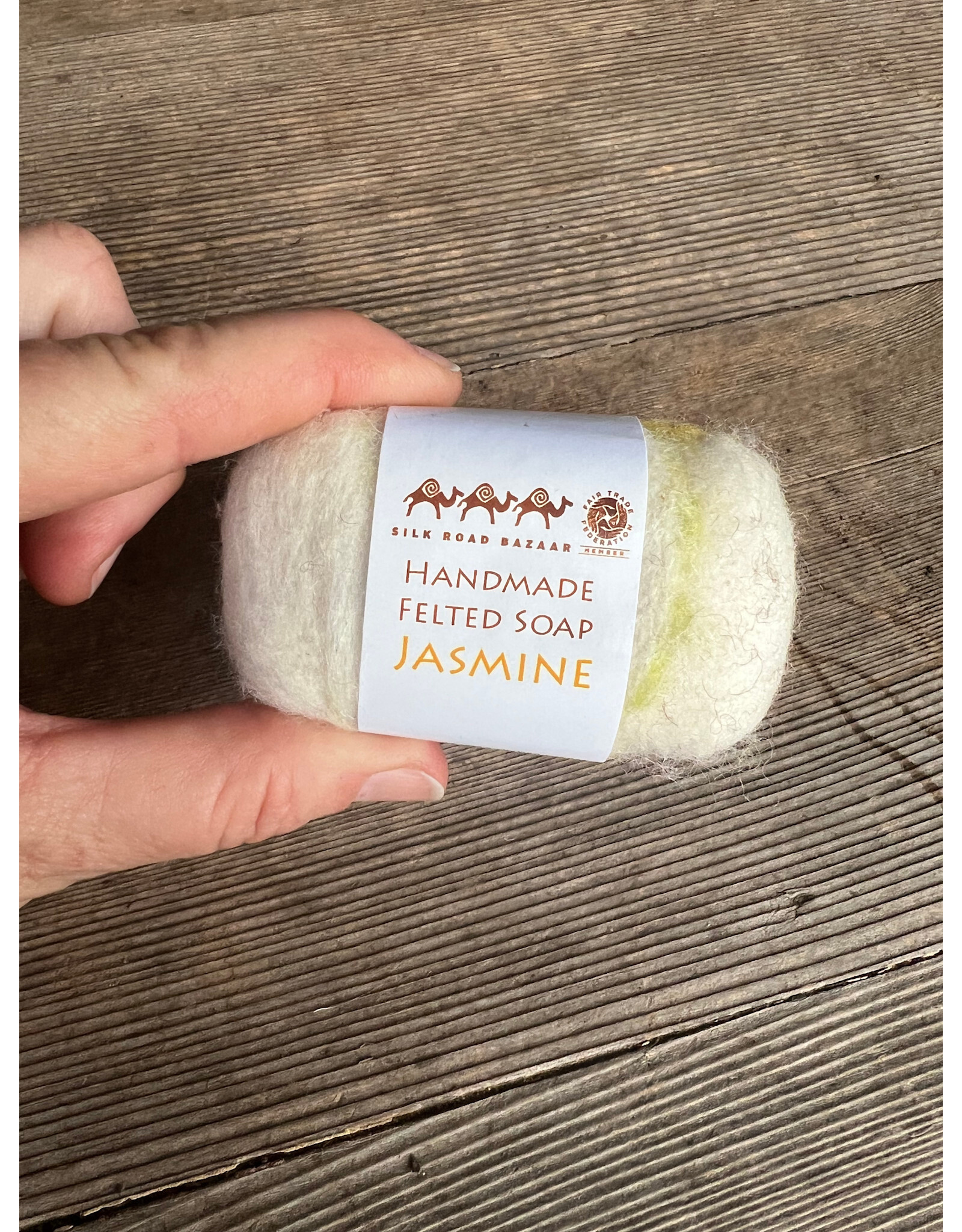 Felted Jasmine Soap