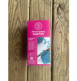 Discover Knitting: Scarf Kit Blue