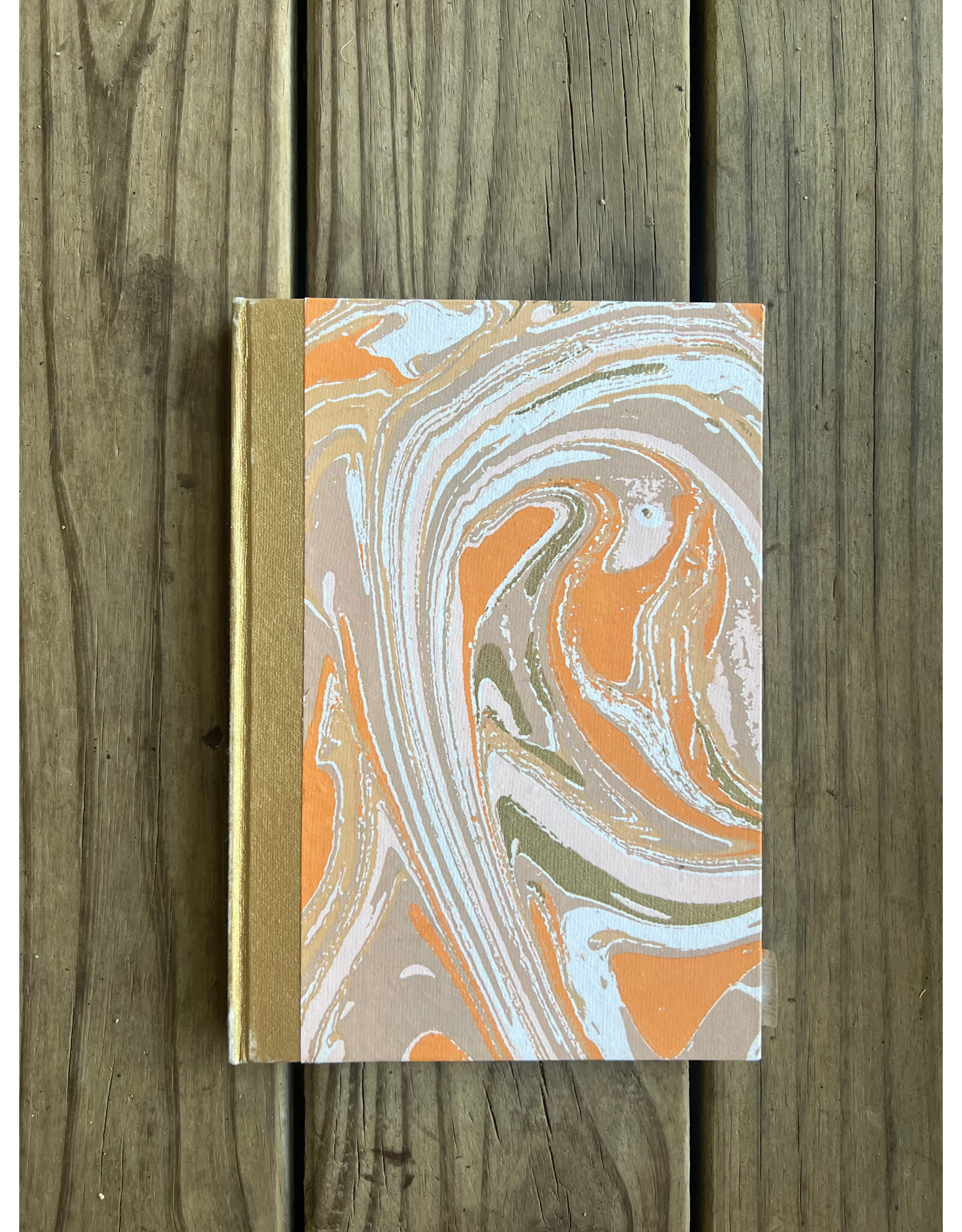 Marbled Notebook Handmade with Recycled Paper