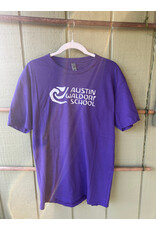Austin Waldorf Adult Purple Cotton Short Sleeve Shirt