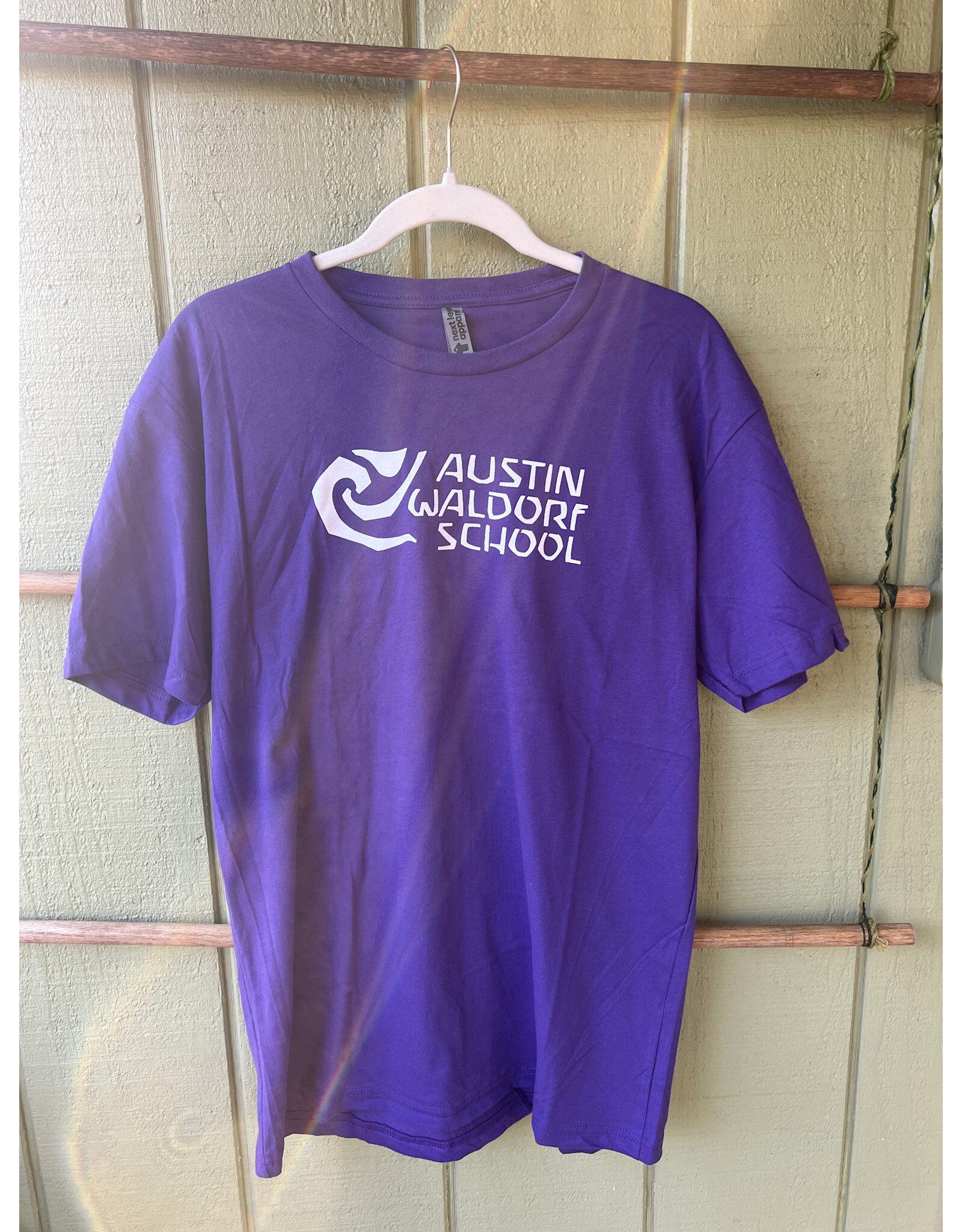 Austin Waldorf Adult Purple Cotton Short Sleeve Shirt