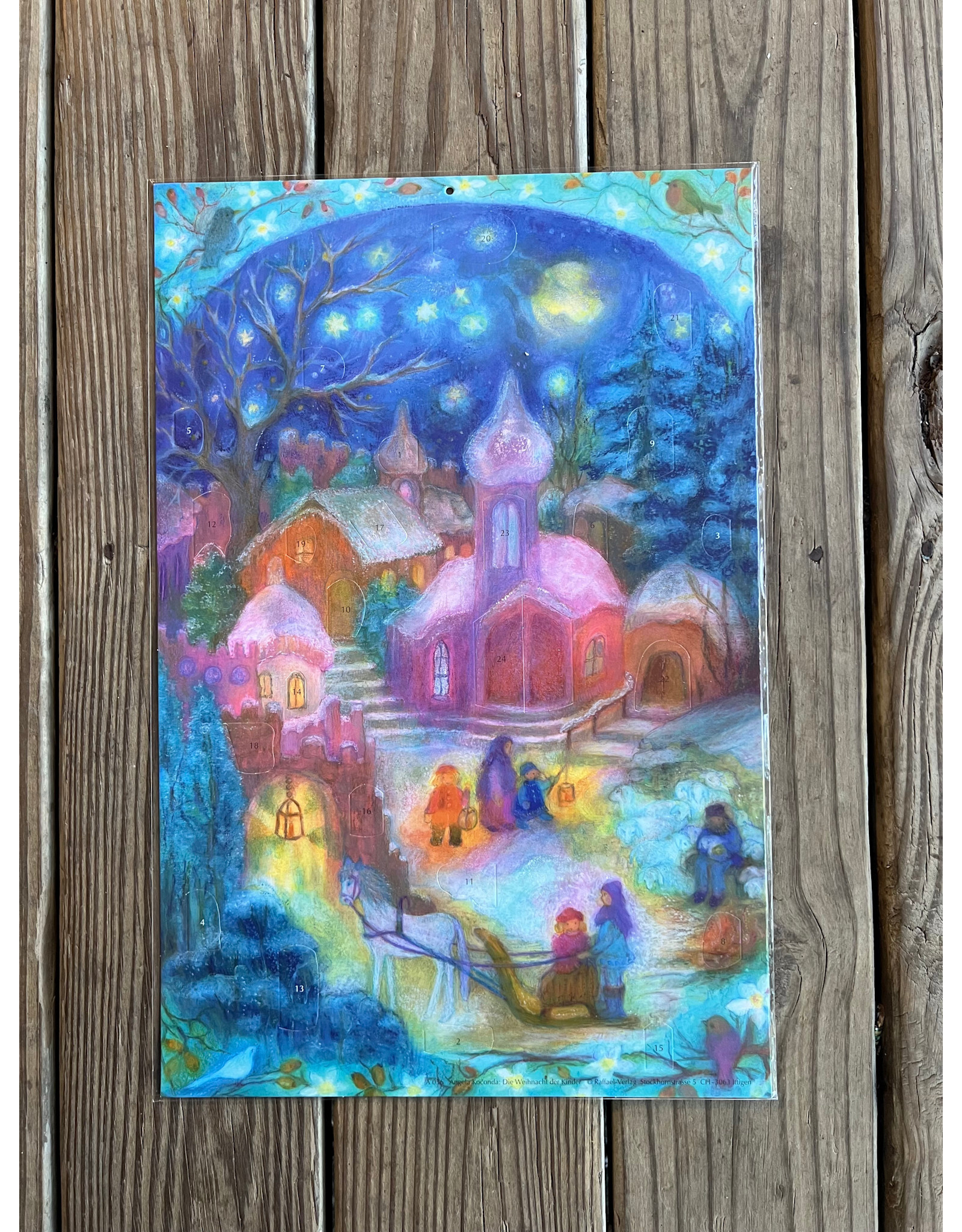 Outside the Church Advent Calendar 12x18.5. local pick up only