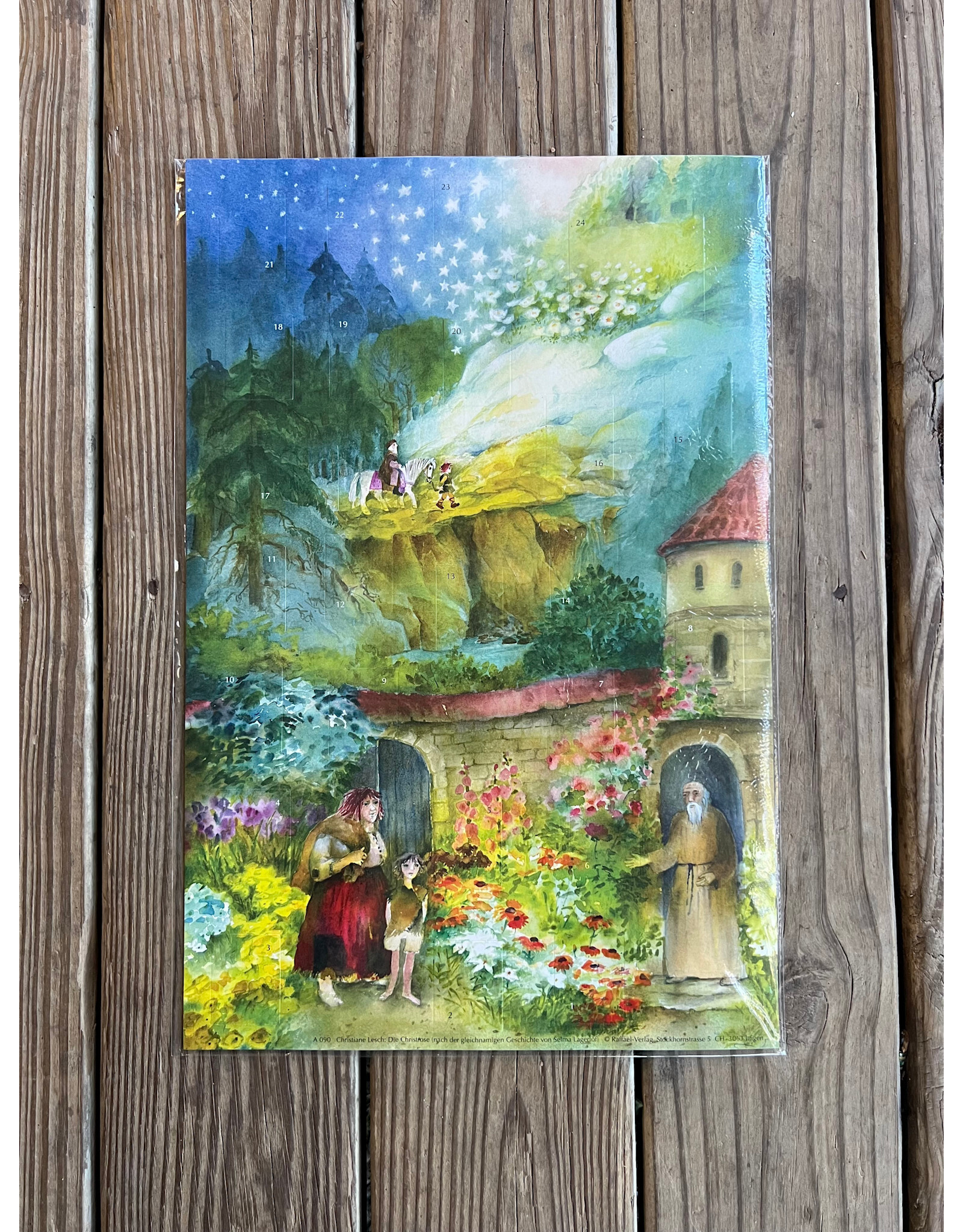 Christmas Roses Advent Calendar 12x18
