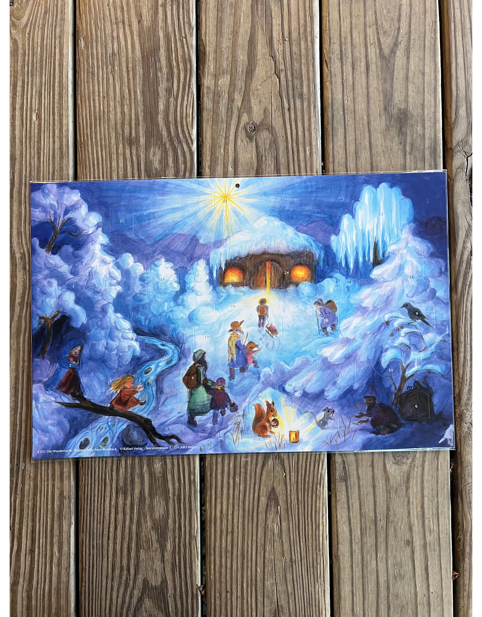 Christmas Night Advent Calendar 12x18