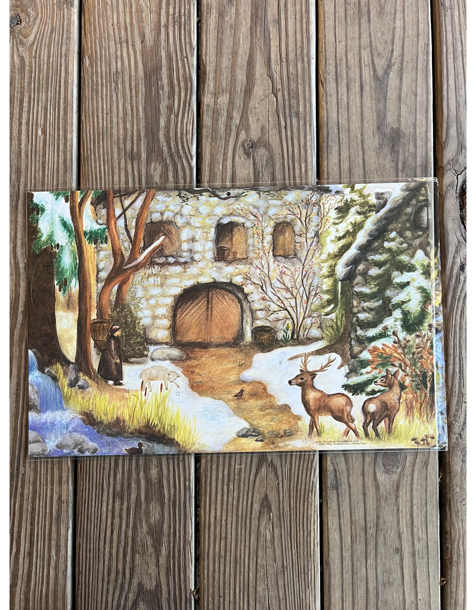 Winter in the Wood Advent Calendar 12x18