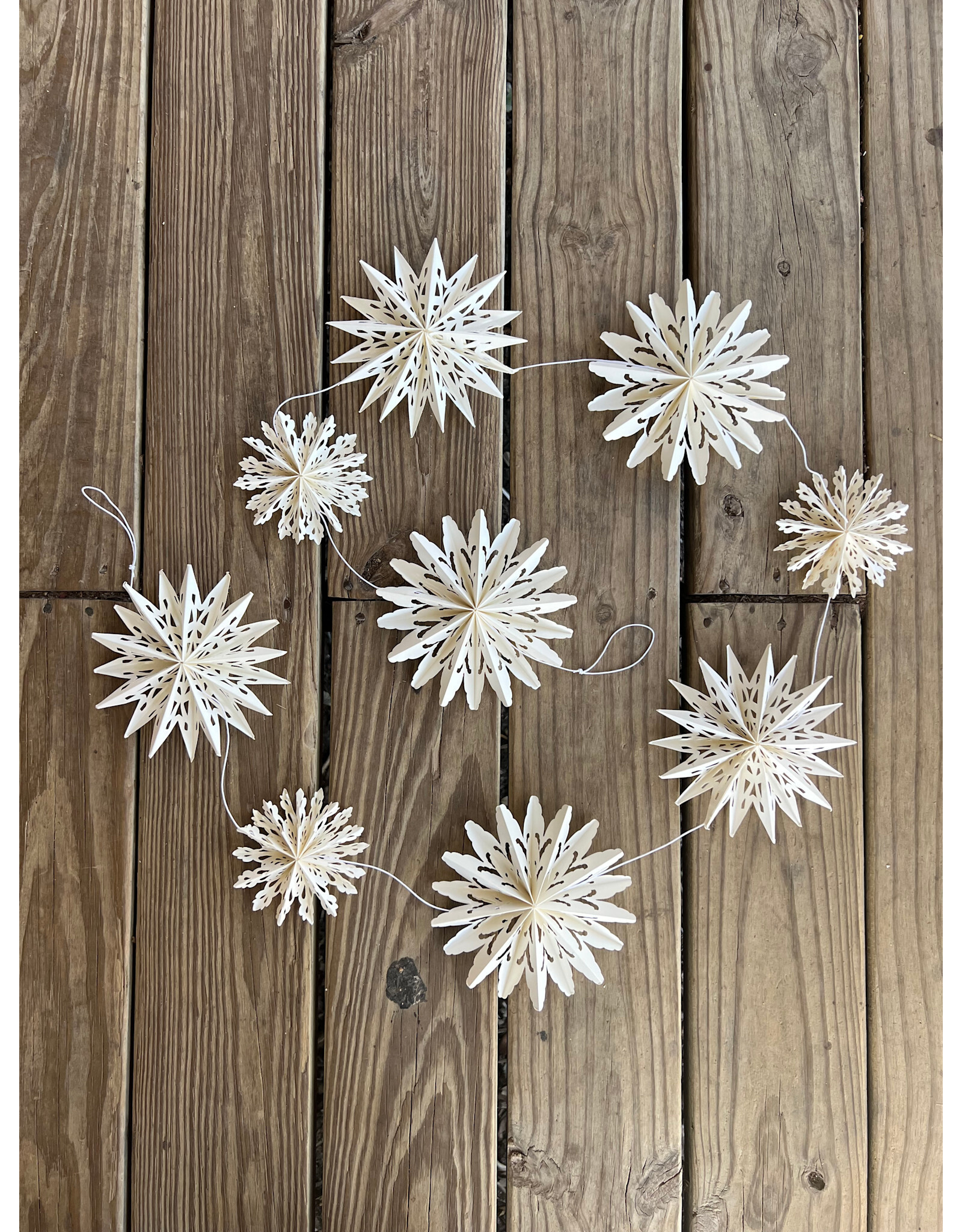 Paper Snowflake Garland 72in