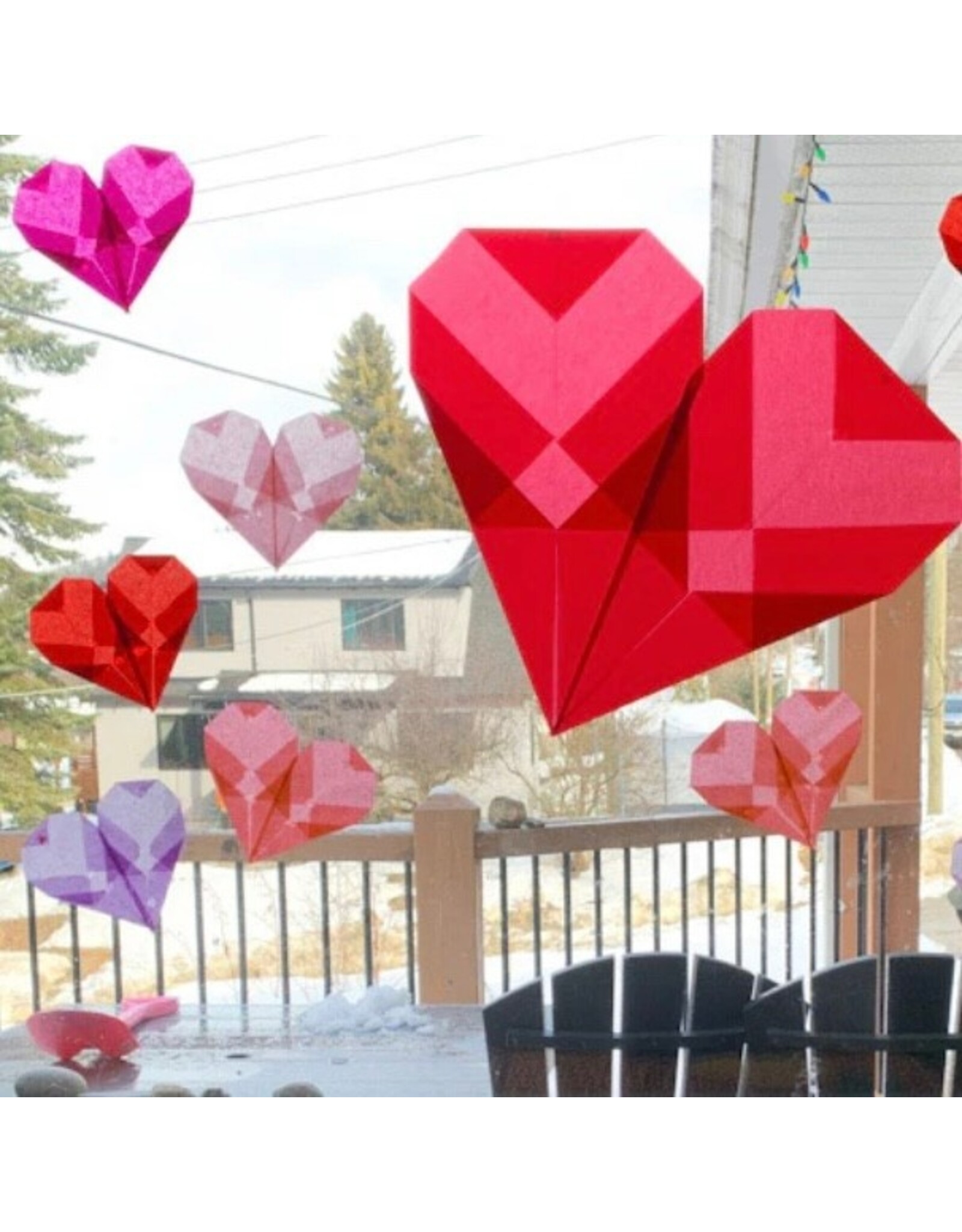 Maplerose Heart Kite Paper Kit