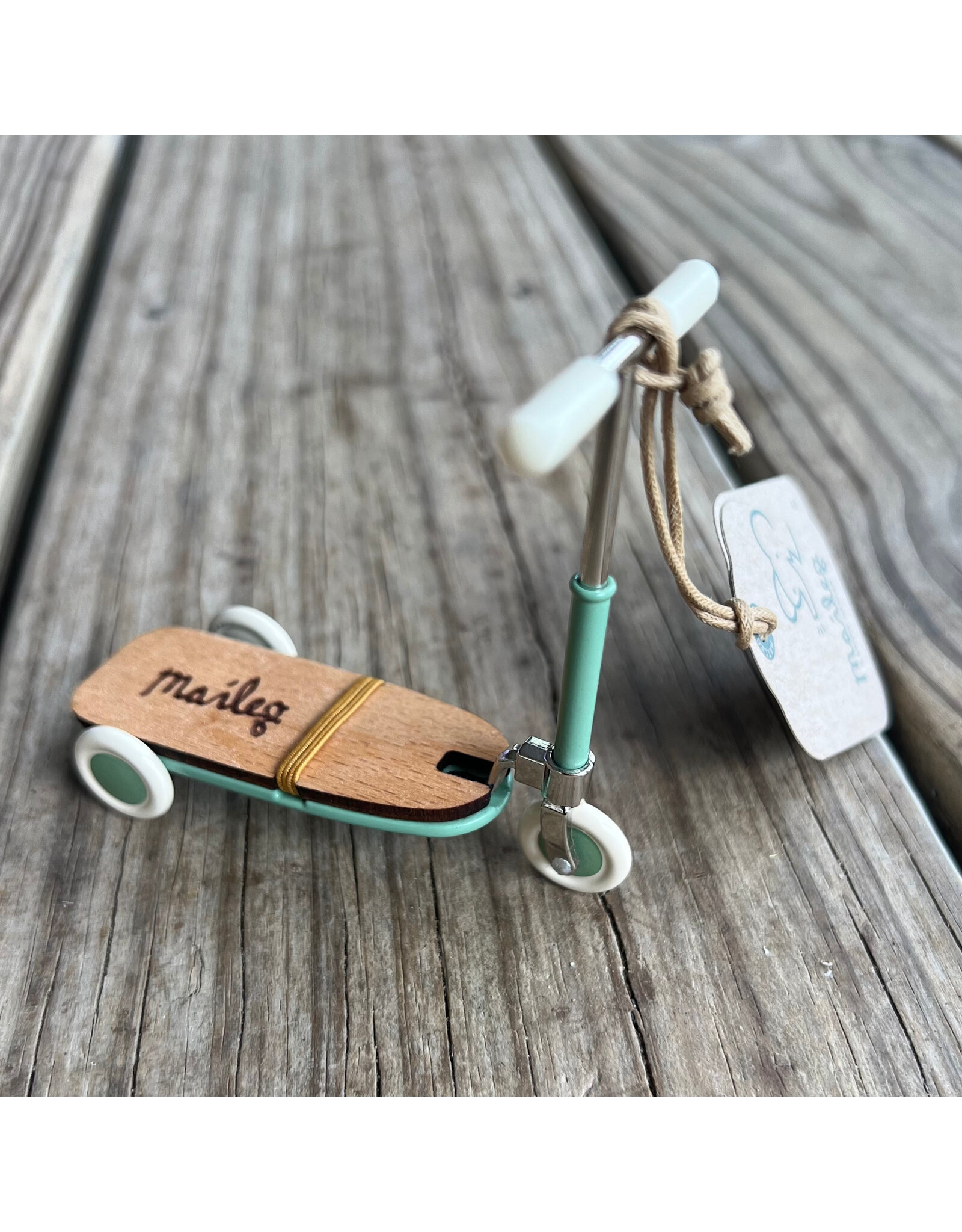 Mouse Kickboard Scooter. Mint. Maileg