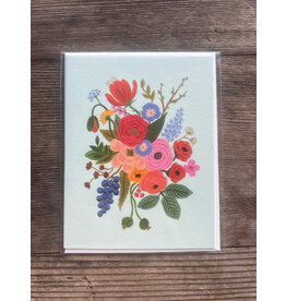 Garden Party Mint Card. Blank Inside