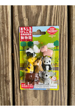 Iwako Zoo Animal Carded Japanese Erasers